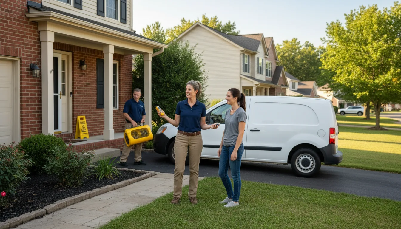 Residential water damage restoration in Avoca, IA